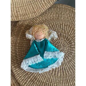 Handmade Wooden vintage angel ornament